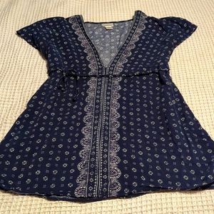 Motherhood maternity tank top with drawstring